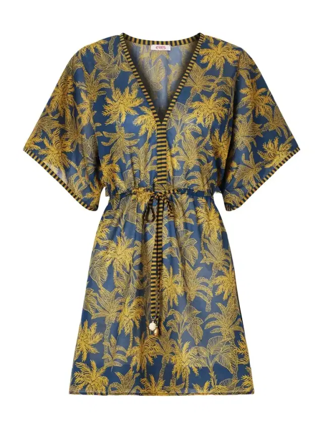 Peninsule Embellished Printed Cotton-voile Mini Dress - Navy Peninsule Embellished Printed Cotton-voile Mini Dress - Navy