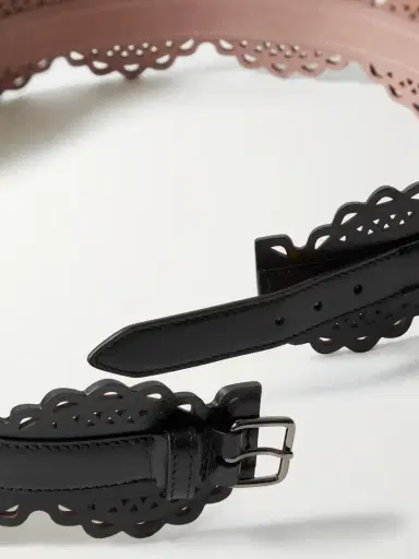 Alaïa Laser-cut Leather Belt | Thumbnail 3 Alaïa Laser-cut Leather Belt | Thumbnail 3