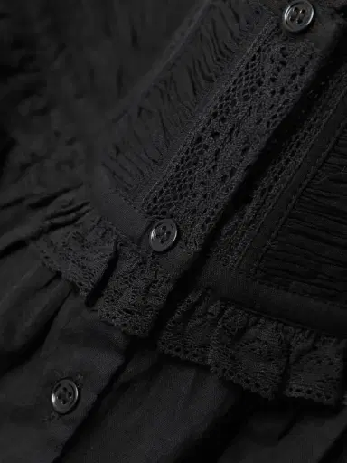 DÔEN Fidella Cropped Lace-trimmed Organic Cotton-voile Top | Thumbnail 4 DÔEN Fidella Cropped Lace-trimmed Organic Cotton-voile Top | Thumbnail 4