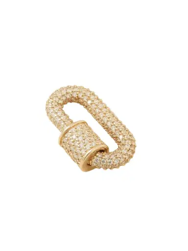 Marla Aaron Allstone Chubby Babylock 14-karat Gold Diamond Pendant | Thumbnail 1 Marla Aaron Allstone Chubby Babylock 14-karat Gold Diamond Pendant | Thumbnail 1