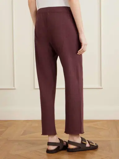 James Perse Cropped Cotton-terry Wide-leg Track Pants | Thumbnail 4 James Perse Cropped Cotton-terry Wide-leg Track Pants | Thumbnail 4