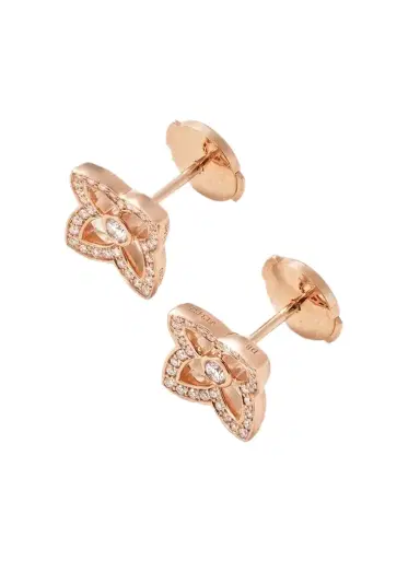 De Beers London Lotus By De Beers 18-karat Rose Gold Diamond Earrings | Thumbnail 1 De Beers London Lotus By De Beers 18-karat Rose Gold Diamond Earrings | Thumbnail 1