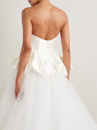 Vivienne Westwood Raven Strapless Gathered Satin Bustier Top | Thumbnail 4 Vivienne Westwood Raven Strapless Gathered Satin Bustier Top | Thumbnail 4