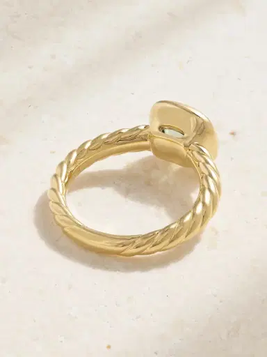 David Yurman Dy Mercer® 18-karat Gold Prasiolite Ring | Thumbnail 3 David Yurman Dy Mercer® 18-karat Gold Prasiolite Ring | Thumbnail 3