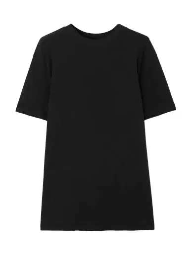 Skims Boyfriend Stretch-modal And Cotton-blend Jersey T-shirt - Onyx | Thumbnail 1 Skims Boyfriend Stretch-modal And Cotton-blend Jersey T-shirt - Onyx | Thumbnail 1