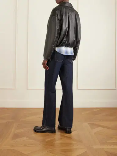 Loewe Cropped Buckled Leather Biker Jacket | Thumbnail 4 Loewe Cropped Buckled Leather Biker Jacket | Thumbnail 4
