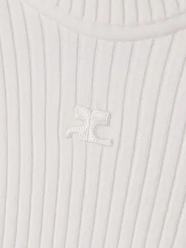 Courrèges Appliquéd Ribbed-knit Top | Thumbnail 5 Courrèges Appliquéd Ribbed-knit Top | Thumbnail 5