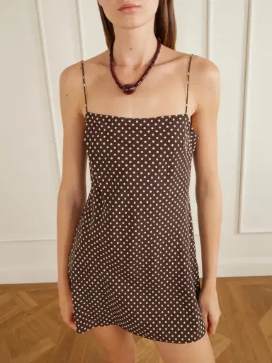 Matteau Polka-dot Silk-crepe De Chine Mini Dress | Thumbnail 4 Matteau Polka-dot Silk-crepe De Chine Mini Dress | Thumbnail 4