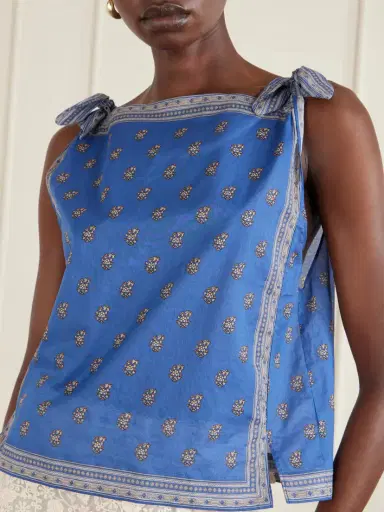 DÔEN Amalia Floral-print Cotton-voile Top | Thumbnail 4 DÔEN Amalia Floral-print Cotton-voile Top | Thumbnail 4
