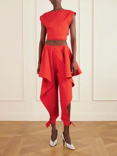 Alaïa Cropped Cotton-poplin Top | Thumbnail 2 Alaïa Cropped Cotton-poplin Top | Thumbnail 2