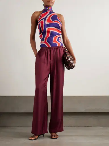 PUCCI Printed Silk-twill Halterneck Top | Thumbnail 2 PUCCI Printed Silk-twill Halterneck Top | Thumbnail 2