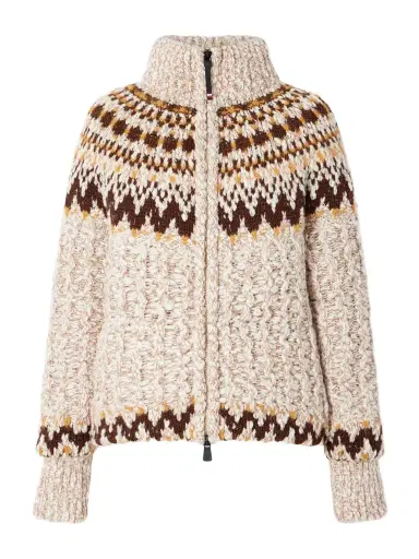 Moncler Grenoble Wool-blend Down Cardigan | Thumbnail 1 Moncler Grenoble Wool-blend Down Cardigan | Thumbnail 1