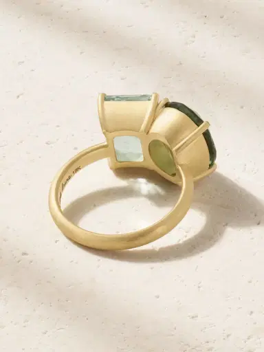 Irene Neuwirth Gemmy Gem 18-karat Gold, Tourmaline And Aquamarine Ring | Thumbnail 3 Irene Neuwirth Gemmy Gem 18-karat Gold, Tourmaline And Aquamarine Ring | Thumbnail 3