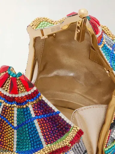 Judith Leiber Couture Jane's Carousel Crystal-embellished Gold-tone Clutch | Thumbnail 5 Judith Leiber Couture Jane's Carousel Crystal-embellished Gold-tone Clutch | Thumbnail 5