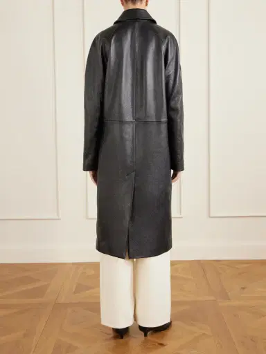 TOTEME Paneled Textured-leather Coat | Thumbnail 4 TOTEME Paneled Textured-leather Coat | Thumbnail 4