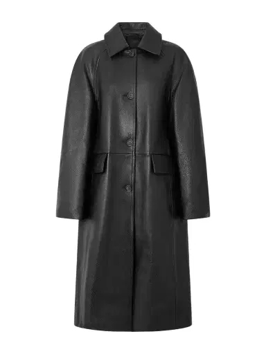 TOTEME Paneled Textured-leather Coat | Thumbnail 1 TOTEME Paneled Textured-leather Coat | Thumbnail 1
