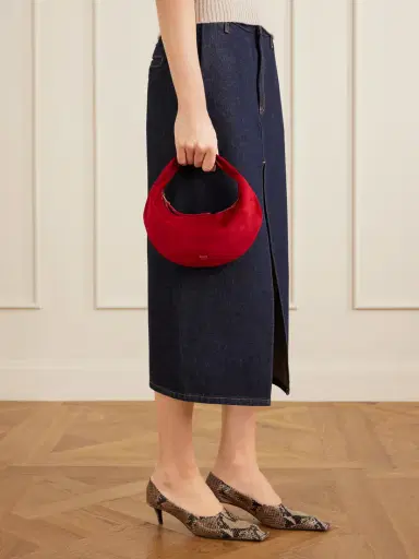 Khaite Olivia Mini Suede Shoulder Bag | Thumbnail 2 Khaite Olivia Mini Suede Shoulder Bag | Thumbnail 2