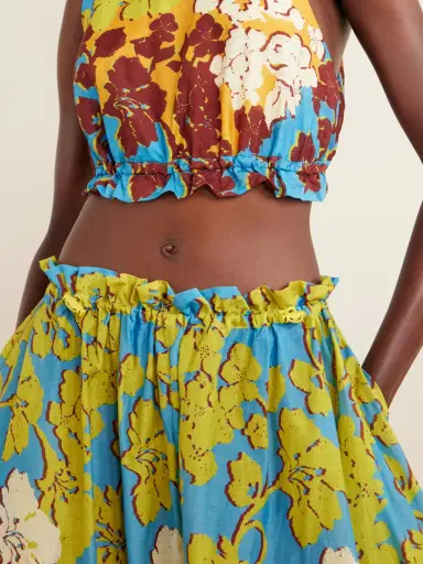 ALÉMAIS Splice Floral-print Cotton And Silk-blend Midi Skirt | Thumbnail 5 ALÉMAIS Splice Floral-print Cotton And Silk-blend Midi Skirt | Thumbnail 5