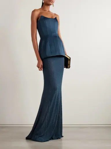 Rebecca Vallance Elivera Crystal-embellished Stretch-tulle Maxi Skirt | Thumbnail 2 Rebecca Vallance Elivera Crystal-embellished Stretch-tulle Maxi Skirt | Thumbnail 2
