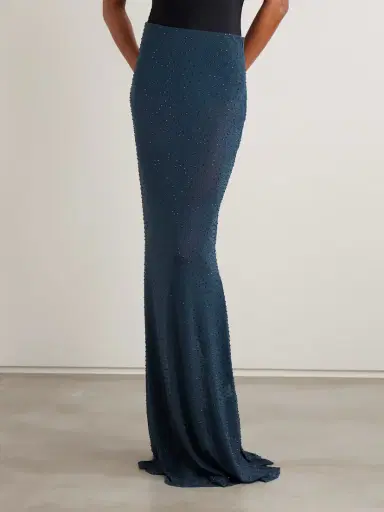 Rebecca Vallance Elivera Crystal-embellished Stretch-tulle Maxi Skirt | Thumbnail 3 Rebecca Vallance Elivera Crystal-embellished Stretch-tulle Maxi Skirt | Thumbnail 3