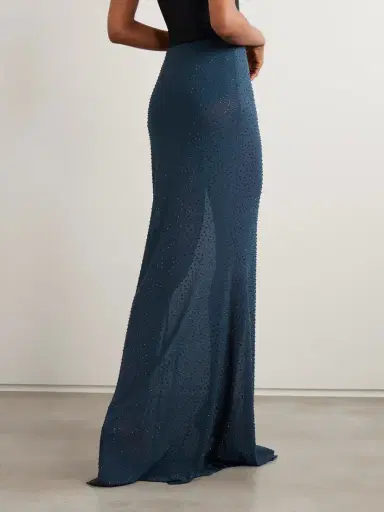 Rebecca Vallance Elivera Crystal-embellished Stretch-tulle Maxi Skirt | Thumbnail 4 Rebecca Vallance Elivera Crystal-embellished Stretch-tulle Maxi Skirt | Thumbnail 4