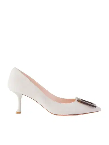 Roger Vivier Viv In The City 65 Buckled Suede Pumps | Thumbnail 1 Roger Vivier Viv In The City 65 Buckled Suede Pumps | Thumbnail 1