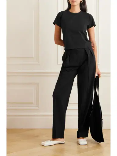 LESET Margo Cotton-jersey T-shirt | Thumbnail 2 LESET Margo Cotton-jersey T-shirt | Thumbnail 2