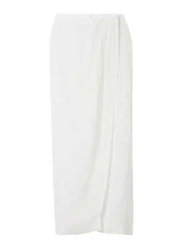 Lisa Marie Fernandez Pleated Crinkled Linen-blend Gauze Pareo | Thumbnail 1 Lisa Marie Fernandez Pleated Crinkled Linen-blend Gauze Pareo | Thumbnail 1