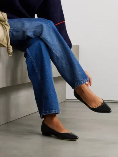 Manolo Blahnik Bb 10 Leather Point-toe Flats | Thumbnail 2 Manolo Blahnik Bb 10 Leather Point-toe Flats | Thumbnail 2