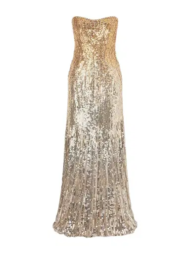 Jenny Packham Lior Embellished Sequined Satin Gown | Thumbnail 1 Jenny Packham Lior Embellished Sequined Satin Gown | Thumbnail 1
