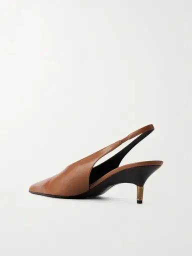 Khaite Bella Leather Slingback Pumps | Thumbnail 3 Khaite Bella Leather Slingback Pumps | Thumbnail 3