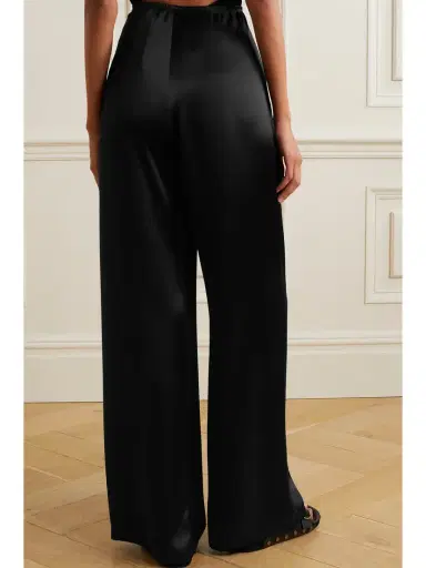 LESET Barb Satin Wide-leg Pants | Thumbnail 3 LESET Barb Satin Wide-leg Pants | Thumbnail 3