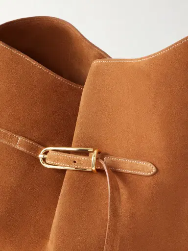 Liffner Large Belted Suede Bucket Bag | Thumbnail 5 Liffner Large Belted Suede Bucket Bag | Thumbnail 5