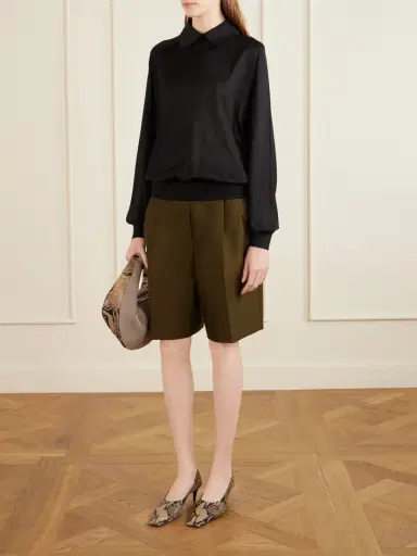 Khaite Alexa Silk-knitted Polo Sweater | Thumbnail 2 Khaite Alexa Silk-knitted Polo Sweater | Thumbnail 2