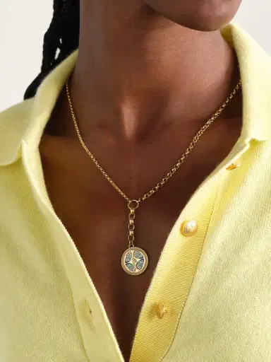 Foundrae Reverie Medium Mixed Belcher Extension 18-karat Gold And Ceramic Diamond Necklace | Thumbnail 2 Foundrae Reverie Medium Mixed Belcher Extension 18-karat Gold And Ceramic Diamond Necklace | Thumbnail 2