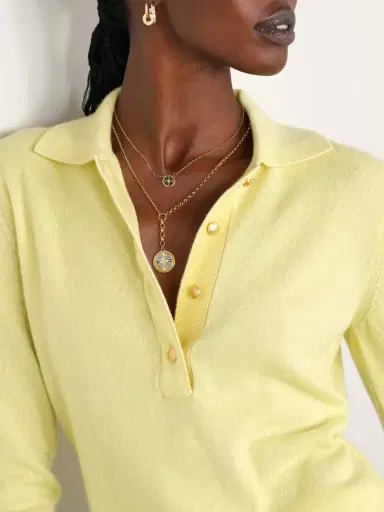 Foundrae Reverie Medium Mixed Belcher Extension 18-karat Gold And Ceramic Diamond Necklace | Thumbnail 5 Foundrae Reverie Medium Mixed Belcher Extension 18-karat Gold And Ceramic Diamond Necklace | Thumbnail 5
