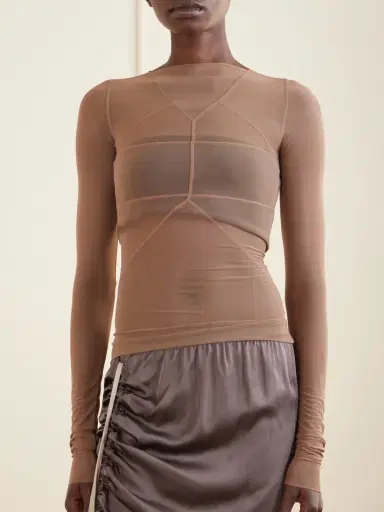 Rick Owens Stretch-tulle T-shirt | Thumbnail 3 Rick Owens Stretch-tulle T-shirt | Thumbnail 3