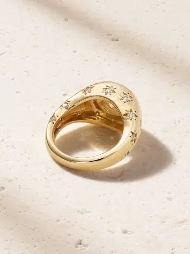 Marlo Laz Disco 14-karat Gold Diamond Ring | Thumbnail 3 Marlo Laz Disco 14-karat Gold Diamond Ring | Thumbnail 3