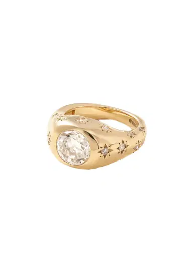 Marlo Laz Disco 14-karat Gold Diamond Ring | Thumbnail 1 Marlo Laz Disco 14-karat Gold Diamond Ring | Thumbnail 1