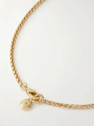 Roxanne Assoulin The Itsy Bitsy Initial Gold-tone Sapphire Necklace | Thumbnail 3 Roxanne Assoulin The Itsy Bitsy Initial Gold-tone Sapphire Necklace | Thumbnail 3
