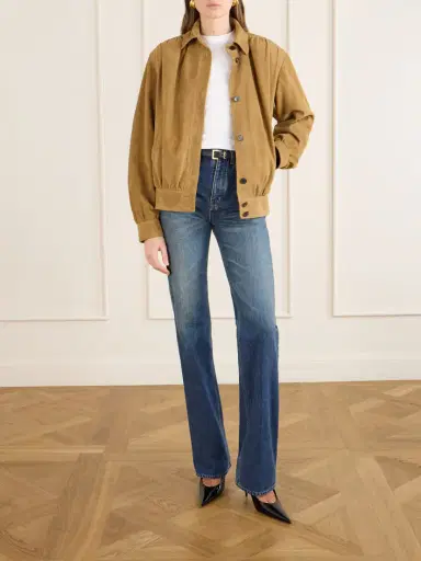 Saint Laurent Suede Blouson Jacket | Thumbnail 2 Saint Laurent Suede Blouson Jacket | Thumbnail 2
