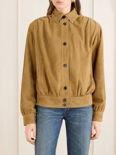 Saint Laurent Suede Blouson Jacket | Thumbnail 3 Saint Laurent Suede Blouson Jacket | Thumbnail 3