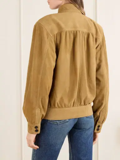 Saint Laurent Suede Blouson Jacket | Thumbnail 4 Saint Laurent Suede Blouson Jacket | Thumbnail 4