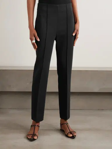 RÓHE Pintucked Grain De Poudre Skinny Pants | Thumbnail 3 RÓHE Pintucked Grain De Poudre Skinny Pants | Thumbnail 3