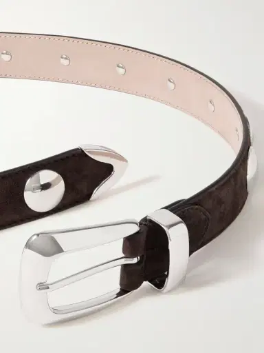 Khaite Benny Studded Suede Belt | Thumbnail 3 Khaite Benny Studded Suede Belt | Thumbnail 3