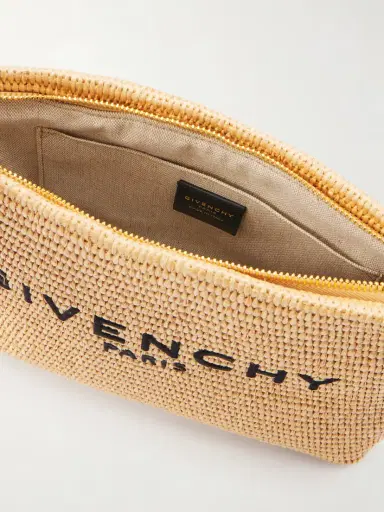 Givenchy Logo Raffia Clutch | Thumbnail 6 Givenchy Logo Raffia Clutch | Thumbnail 6