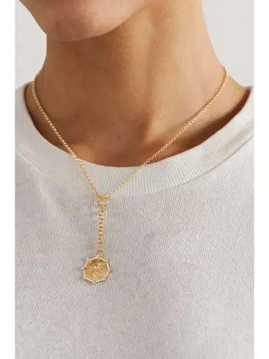 Foundrae True Love And Spark 18-karat Gold Diamond Necklace | Thumbnail 6 Foundrae True Love And Spark 18-karat Gold Diamond Necklace | Thumbnail 6