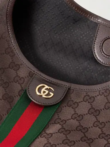 Gucci Giglio Leather-trimmed Canvas-jacquard Tote | Thumbnail 5 Gucci Giglio Leather-trimmed Canvas-jacquard Tote | Thumbnail 5