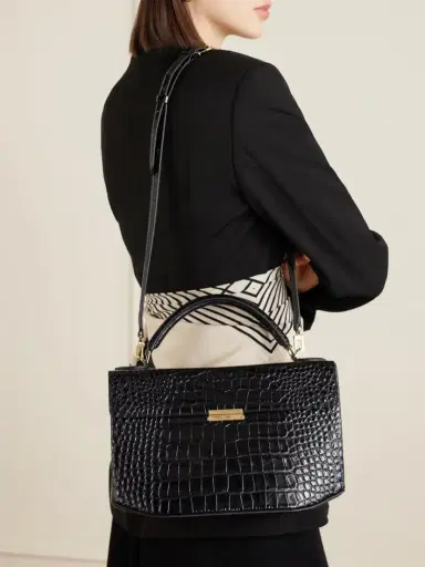 TOTEME Clip Croc-effect Leather Shoulder Bag | Thumbnail 2 TOTEME Clip Croc-effect Leather Shoulder Bag | Thumbnail 2