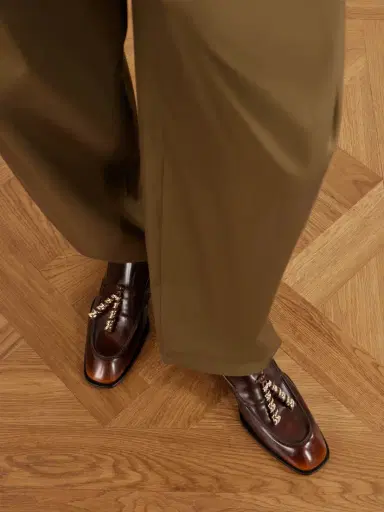 Loewe Embellished Leather Loafers | Thumbnail 2 Loewe Embellished Leather Loafers | Thumbnail 2